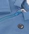 Tutina lunga in tessuto felpato neonato blu BEACH