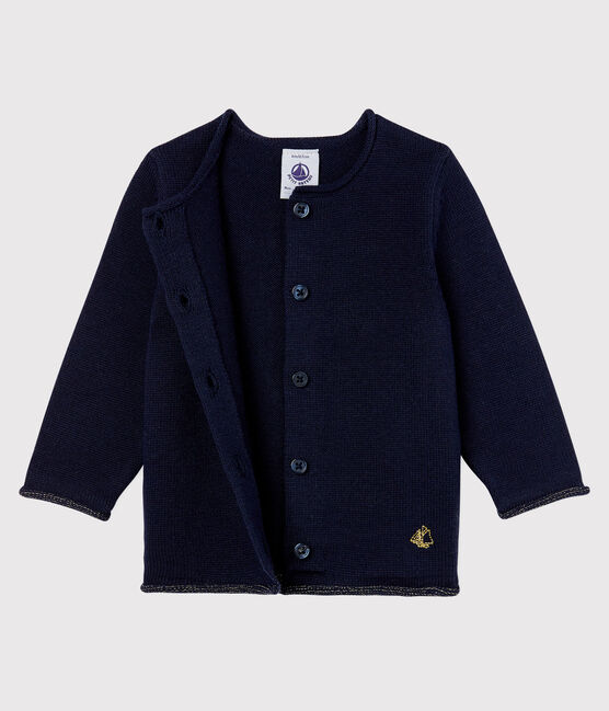 Cardigan a maniche lunghe bebè femmina blu SMOKING