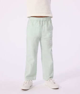 Pantaloni in cotone e lino bambino