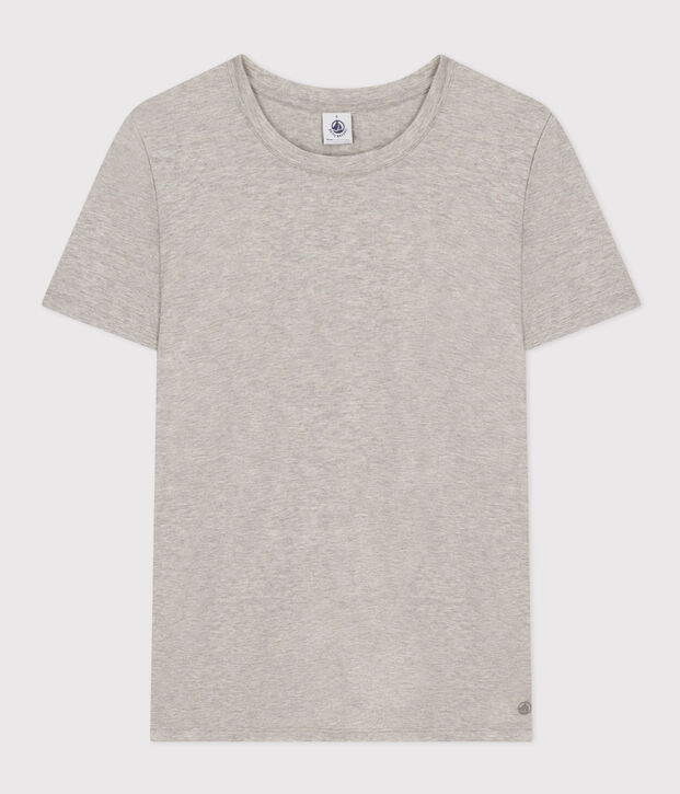 T-shirt LE DROIT girocollo in cotone Donna grigio