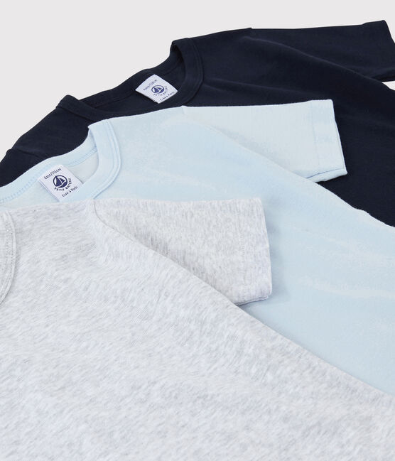 Cofezione da 3 t-shirt maniche corte tinta unita bambino in cotone biologico variante 1