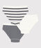 Confezione da 3 slip a righe bambino variante 1