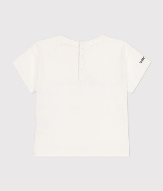 T-shirt Monsieur Madame in cotone neonato bianco MARSHMALLOW