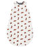Sacco nanna reversibile bebè maschio a costine bianco MARSHMALLOW/bianco MULTICO