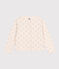 Cardigan in tubique stampato bambina beige AVALANCHE/ ARGENT