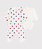 Set 3 pezzi in cotone neonato bianco MARSHMALLOW/bianco MULTICO