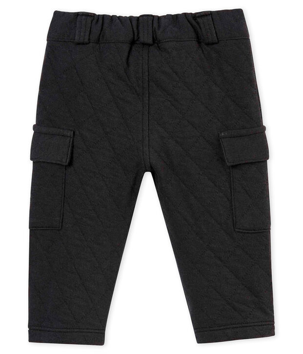 Pantalone beb&eacute; maschio in tubique matelass&eacute; grigio