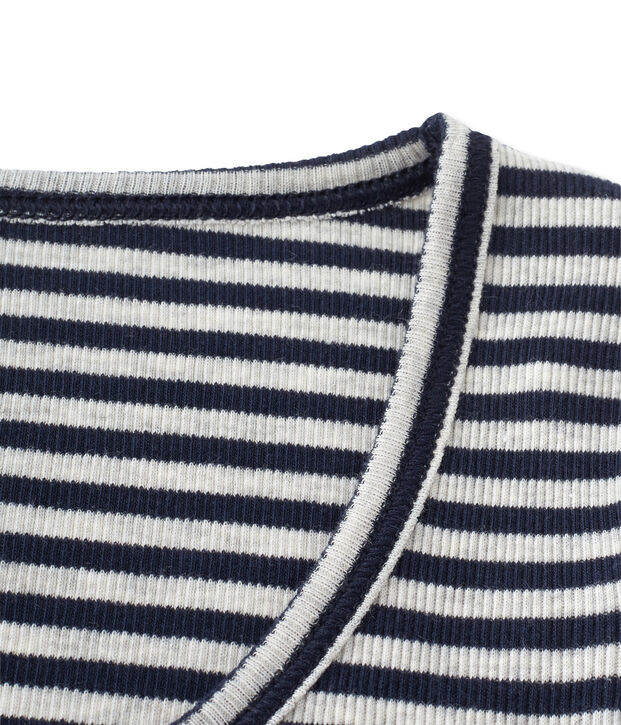 Body donna a righe Colette blu/grigio