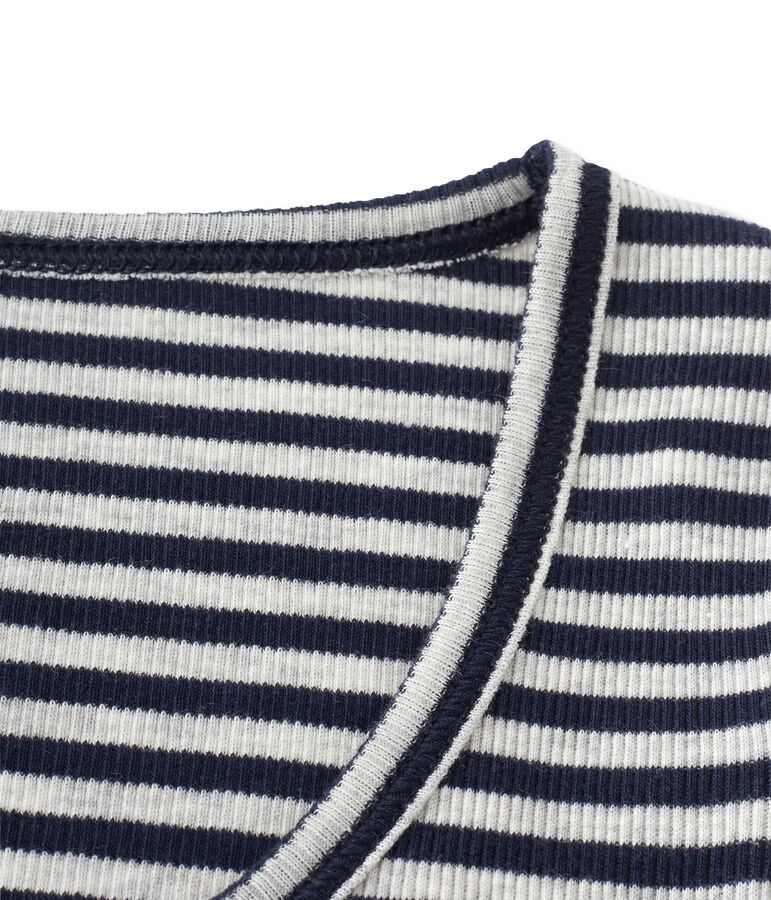 Body donna a righe Colette blu/grigio