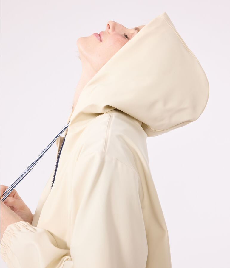 Cerata con cappuccio donna ecru