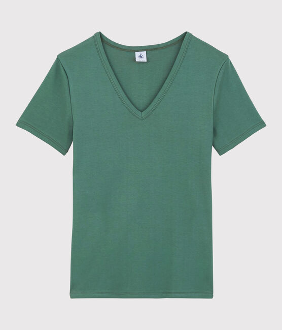 T-shirt scollo a V iconica Donna verde VALLEE