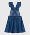 Abito salopette in denim bambina blu DENIM MOYEN