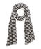 Sciarpa reversibile donna nero CITY/beige COQUILLE