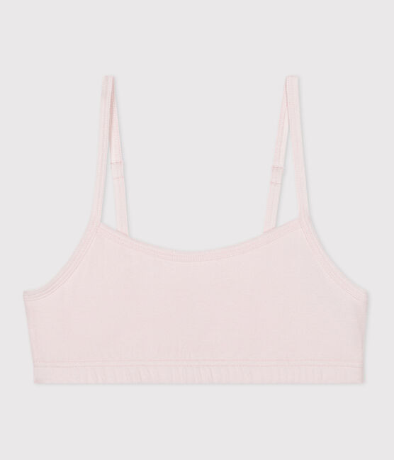 Bralette in cotone ed elastan tinta unita donna rosa FLEUR