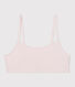 Bralette in cotone ed elastan tinta unita donna