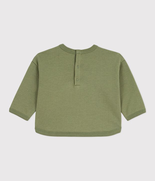 Felpa con cappuccio in cotone per neonati con motivi OLIVINE