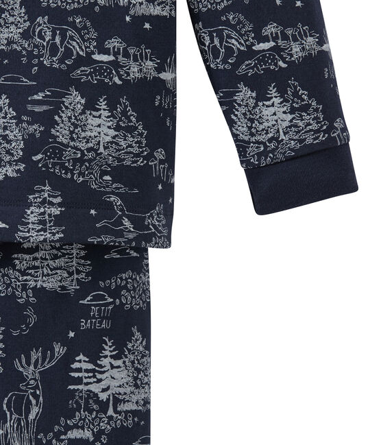 Pigiama per bambino blu SMOKING/bianco ECUME