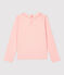 T-shirt bambina a maniche lunghe in cotone rosa MINOIS