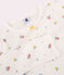 Pigiama a fiori bambina in cotone bianco MARSHMALLOW/bianco MULTICO