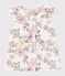 Blusa a manica corta in popeline bambina bianco MARSHMALLOW/bianco MULTICO