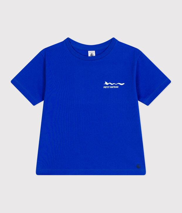 T-shirt a maniche corte in cotone con stampa bambino PERSE