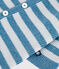 Tutina in maglia di misto lana e cotone a righe neonato blu ADRIATIC/ CO2