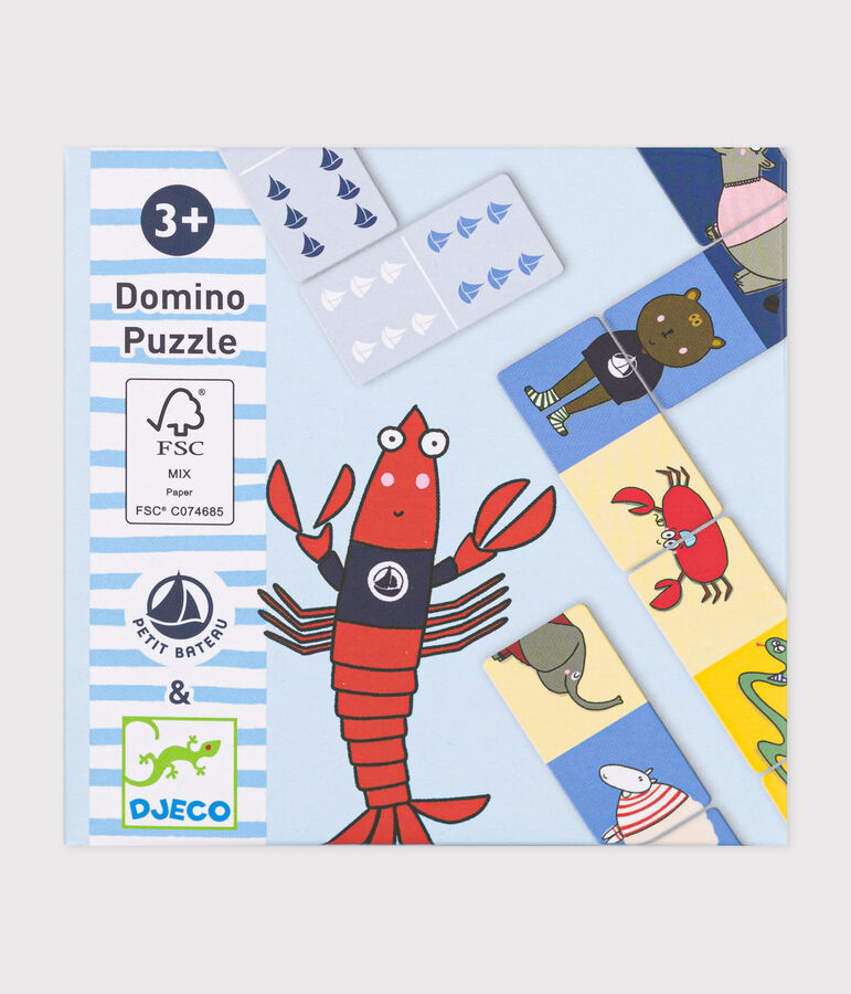 Gioco Domino-Puzzle &ndash; Djeco x Petit Bateau multicolore