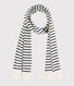Sciarpa a righe in cotone Donna/Uomo