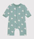 Tutina lunga satinata in cotone neonato