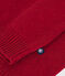 Maglione jacquard in lana e cotone bambino rosso STOP/ MULTICO