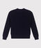 Maglione a costa inglese in cotone donna blu SMOKING