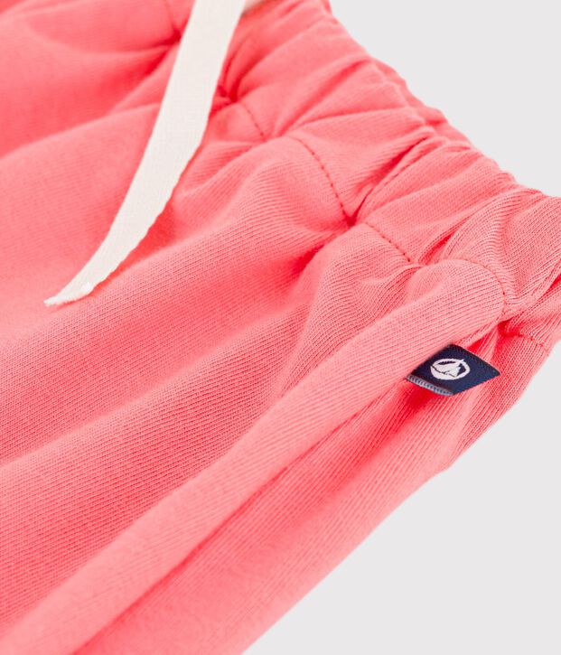 Shorts in cotone tinta unita bambina FLAMAND