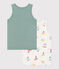 Set di 2 canotte in cotone con surfisti stampati bambino variante 1