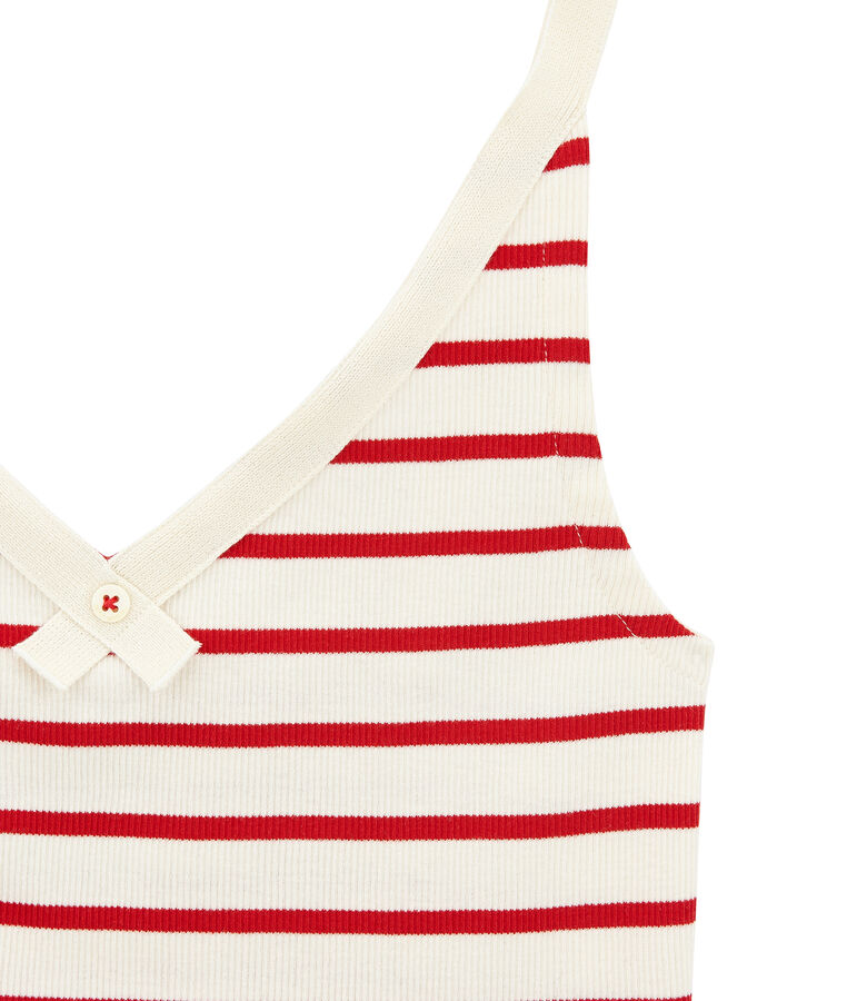 Canotte 100 anni culotte donna beige COQUILLE/rosso TERKUIT