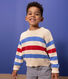 Maglione a righe in cotone unisex