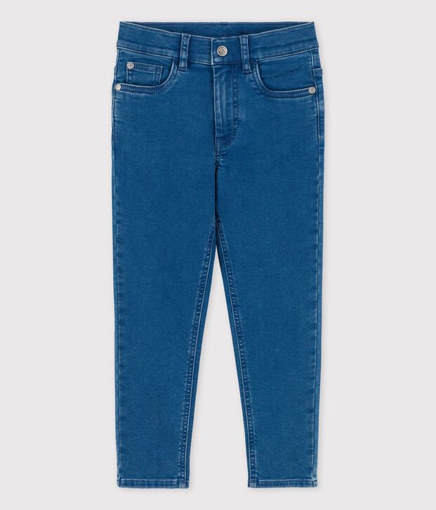 Pantalone bambino in denim taglio regular blu