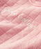 Abito trapuntato biologico bebè. rosa CHARME