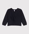 Cardigan in cotone bambina blu SMOKING