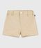 Shorts in cotone tinta unita neonato beige SANDER