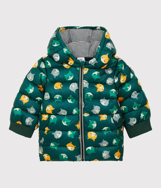 Piumino trapuntato bebè. verde PINEDE/bianco MULTICO