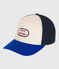 Berretto in cotone bambino bianco AVALANCHE/blu SMOKING