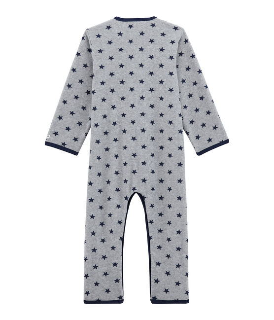 Tutina da bambino in pile grigio SUBWAY/blu LOGO