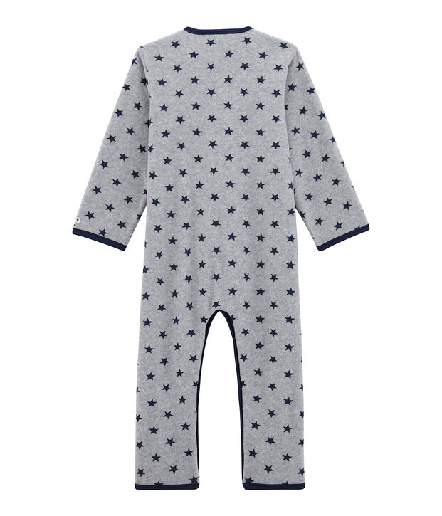 Tutina da bambino in pile grigio/blu