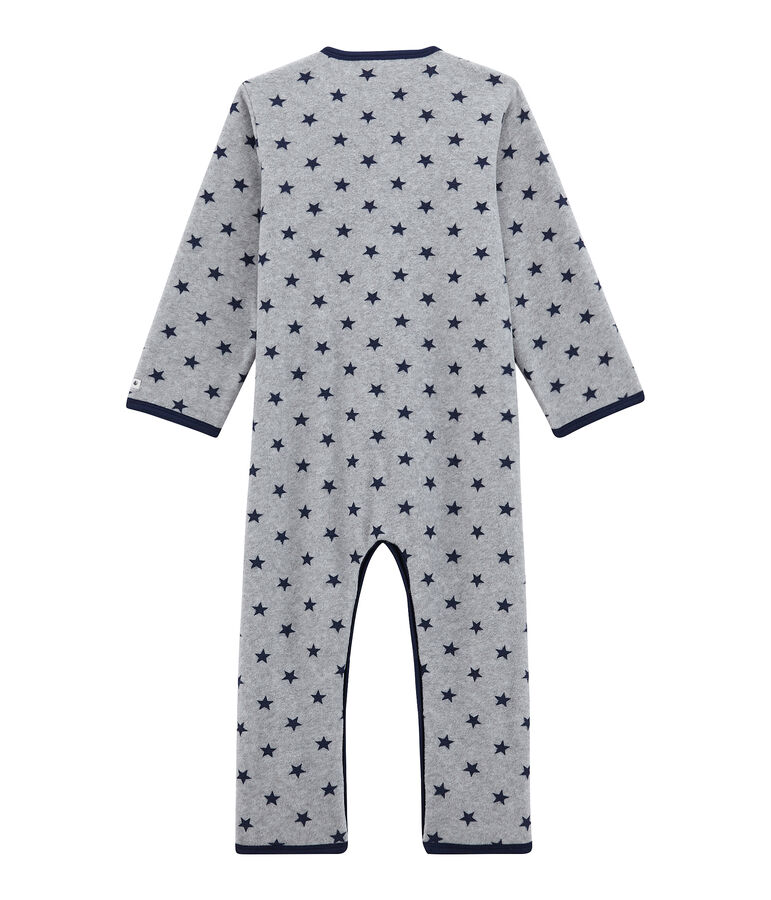 Tutina da bambino in pile grigio/blu