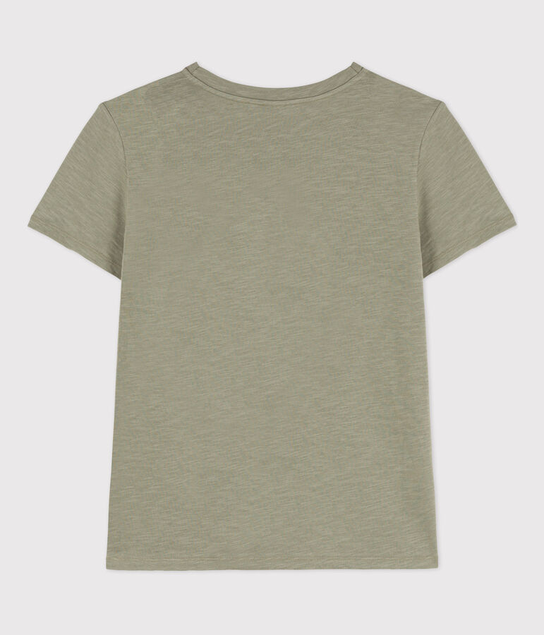 T-shirt LE DROIT girocollo in cotone donna verde