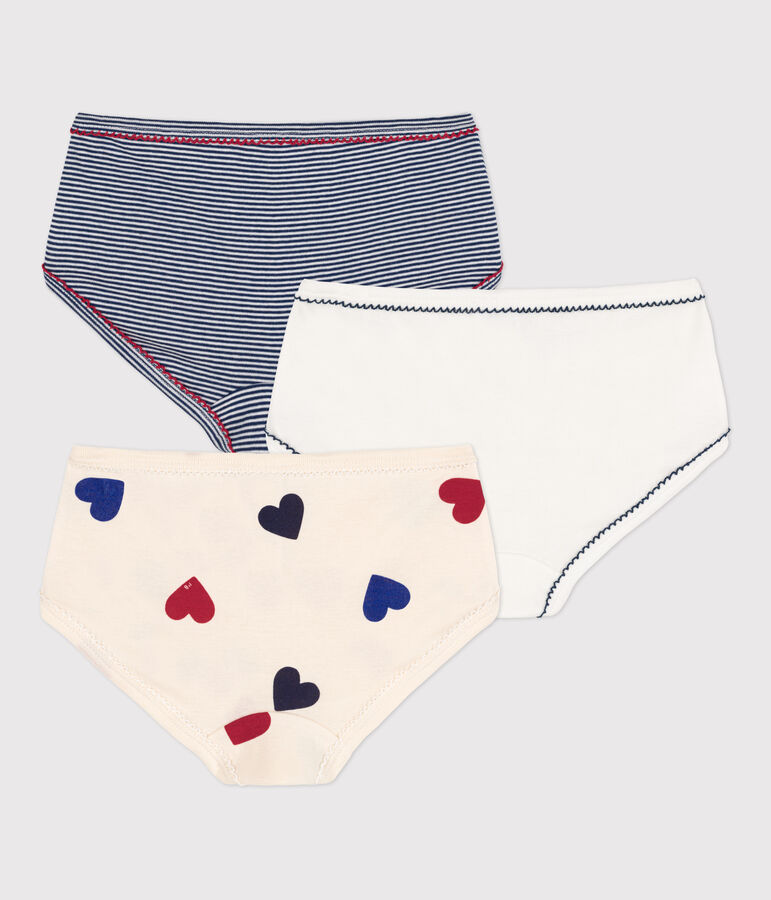 Set di 3 slip bimba in cotone con motivo cuore variante 1