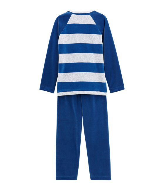 Pigiama per bambino blu LIMOGES/grigio POUSSIERE