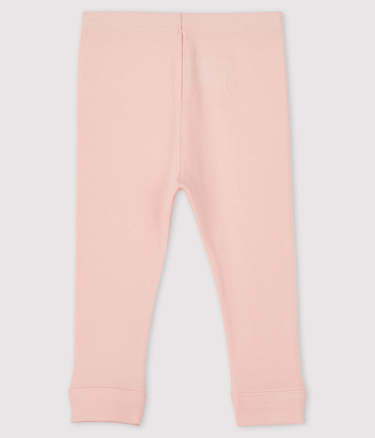 Leggins per beb&egrave; in cotone rosa
