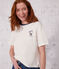 T-shirt LE BOXY in cotone donna bianco MARSHMALLOW