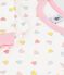 Pigiama molto aderente in cotone con stampa bambina bianco/multicolore